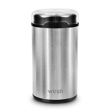 Wirsh Electric Coffee Grinder, Stainless Steel Coffee Grinder with 4.2oz Bowl,Spice Grinder with 200W Motor for Coffee Beans,Herbs,Spices, Peanuts,Grains and More