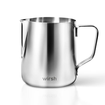 Milk Frothing Pitcher-Wirsh 12oz Steaming Pitcher for Milk Frothing