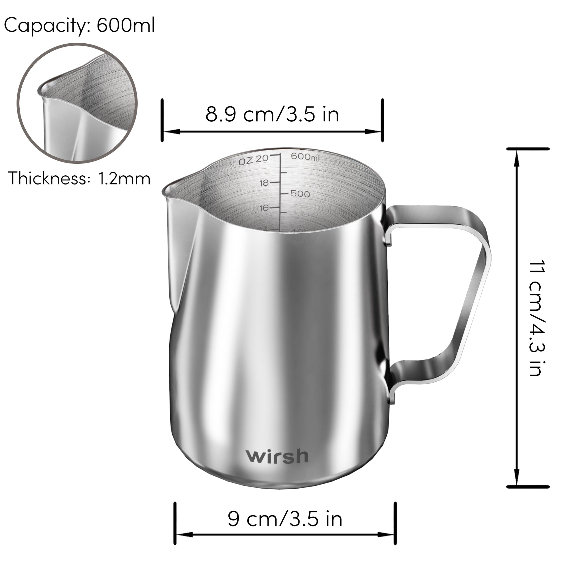 < img src="milk frothing pitcher.jpg" alt="wirsh milk frothing pitcher size"/>