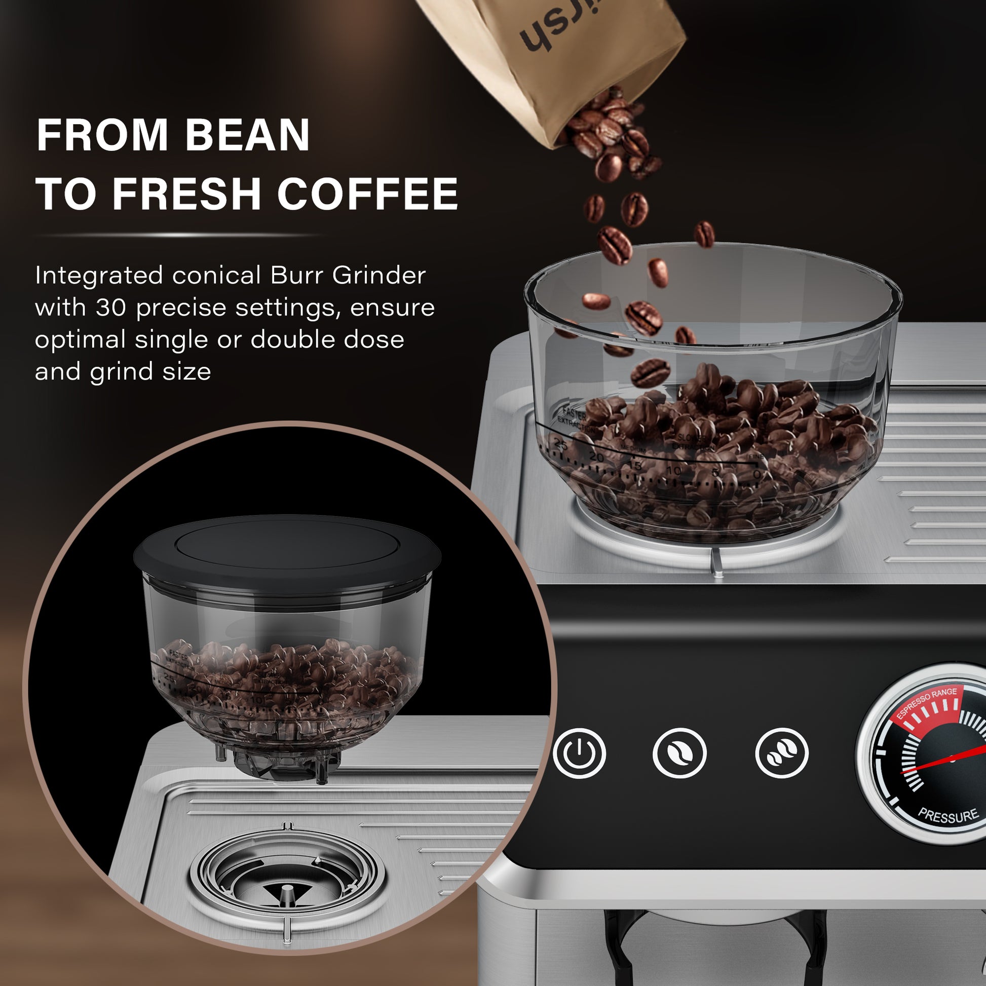 <img src="espresso machine.jpg" alt="wirsh 30 settings coffee grinder"/>