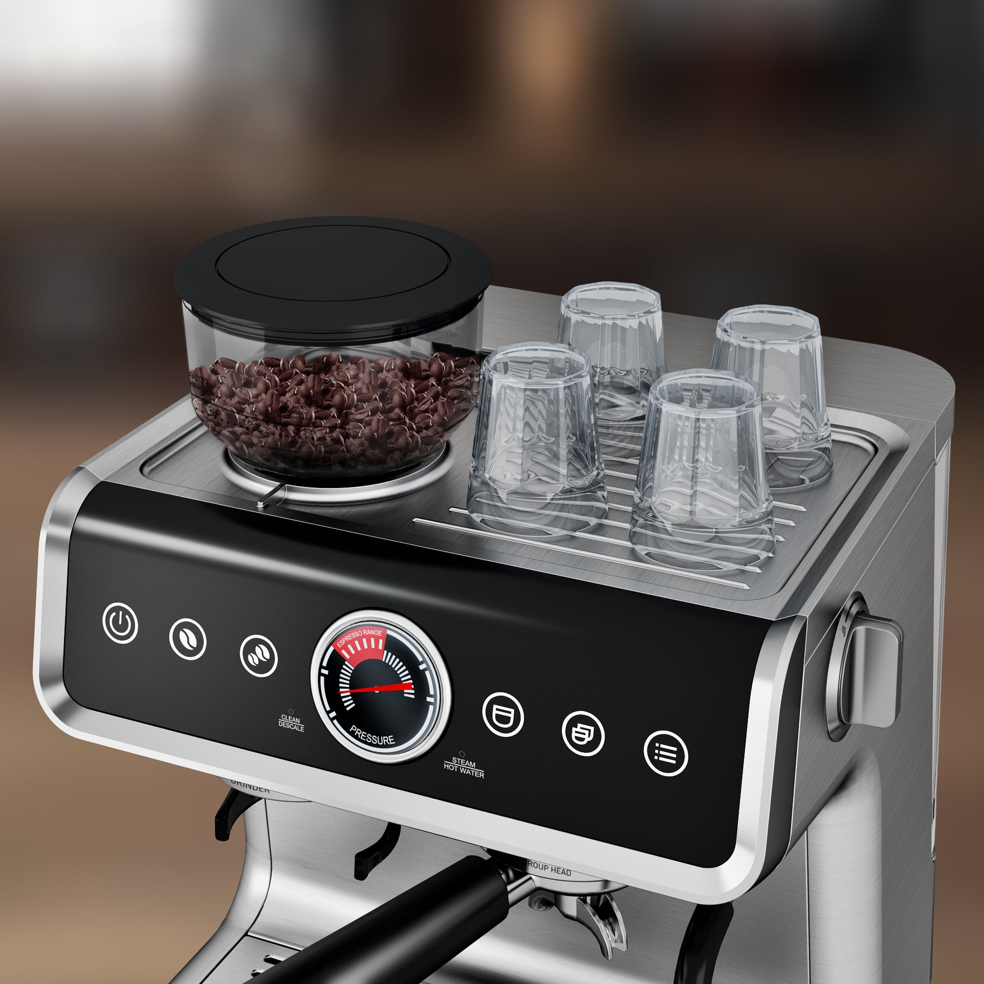 <img src="espresso machine.jpg" alt="wirsh espresso machine cup warmer"/>