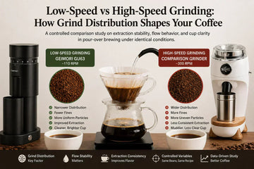 Low-Speed vs High-Speed Coffee Grinders: How RPM Can Influence Grind Quality, Flow, and Flavor