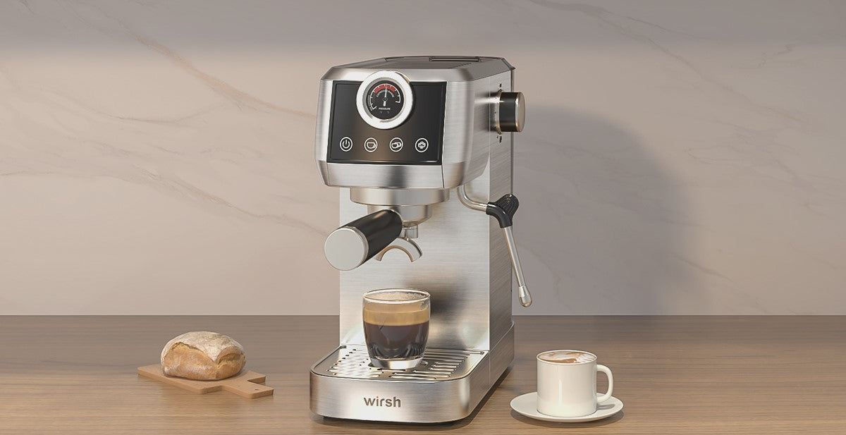 $17/mo - Finance Espresso Machine,Wirsh 15 Bar Espresso Maker with