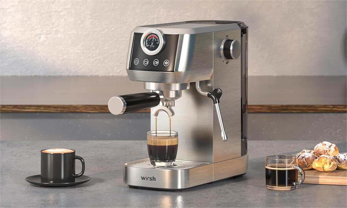 Home Barista Plus: Brew Like a Pro with the Wirsh 20 Bar Espresso Machine