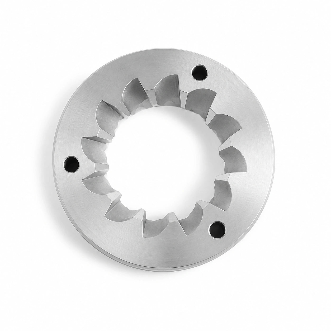 Geimori GU63 63mm coffee grinder outer burr front view