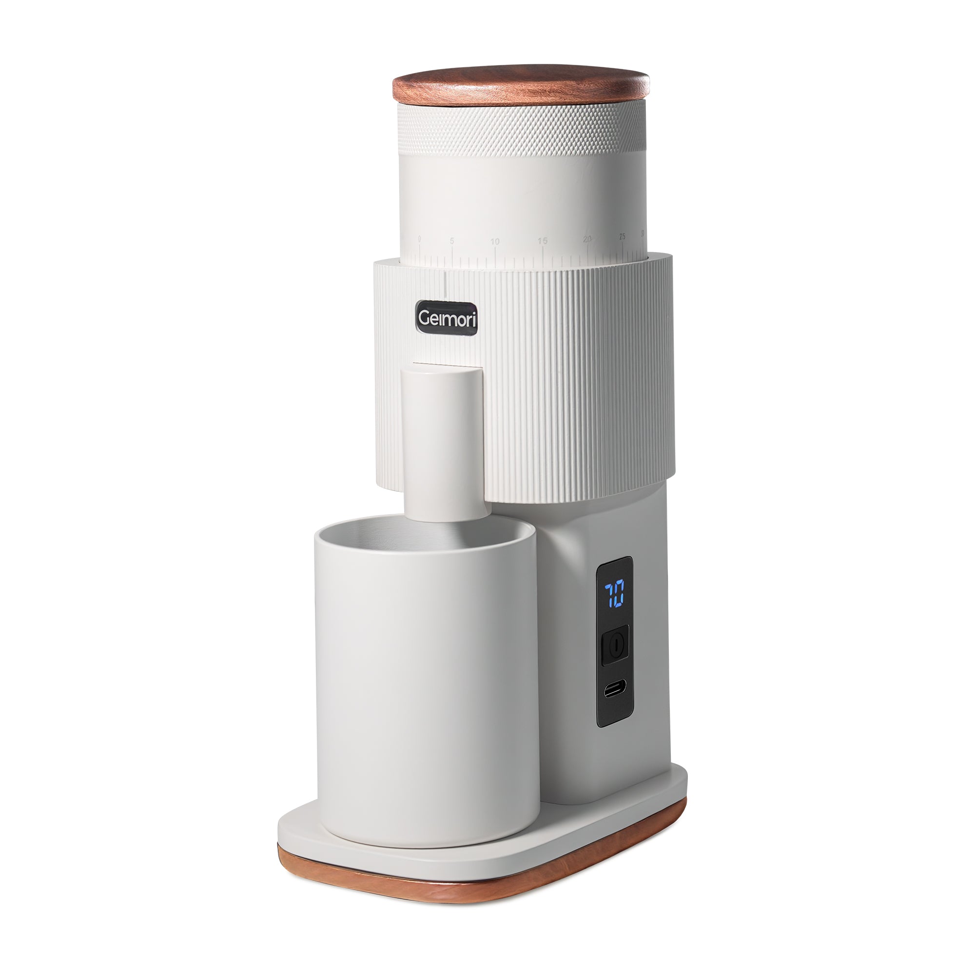 Geimori T38-The True Pro Grade Portable Coffee Grinder with 38mm Conical Burrs, 3600mAh Batteries, Stepless Grind Settings