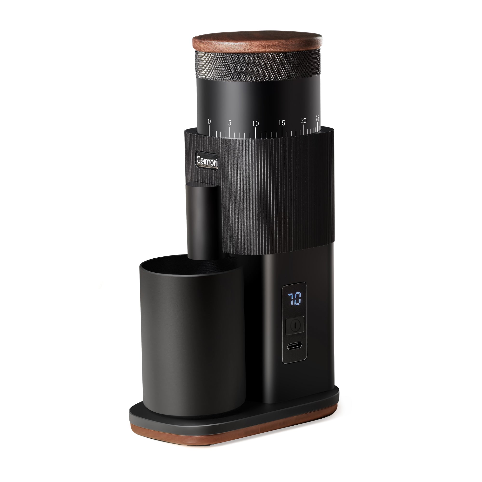 Geimori T38-The True Pro Grade Portable Coffee Grinder with 38mm Conical Burrs, 3600mAh Batteries, Stepless Grind Settings