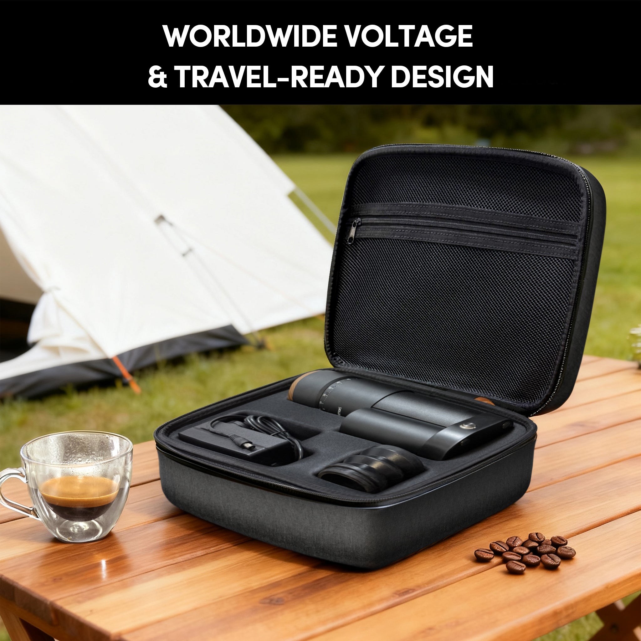 Geimori T38 Plus-The True Pro Grade Portable Coffee Grinder with 38mm Conical Burr, Anti-Static Tech, Stepless Grind Settings, Zero Retention