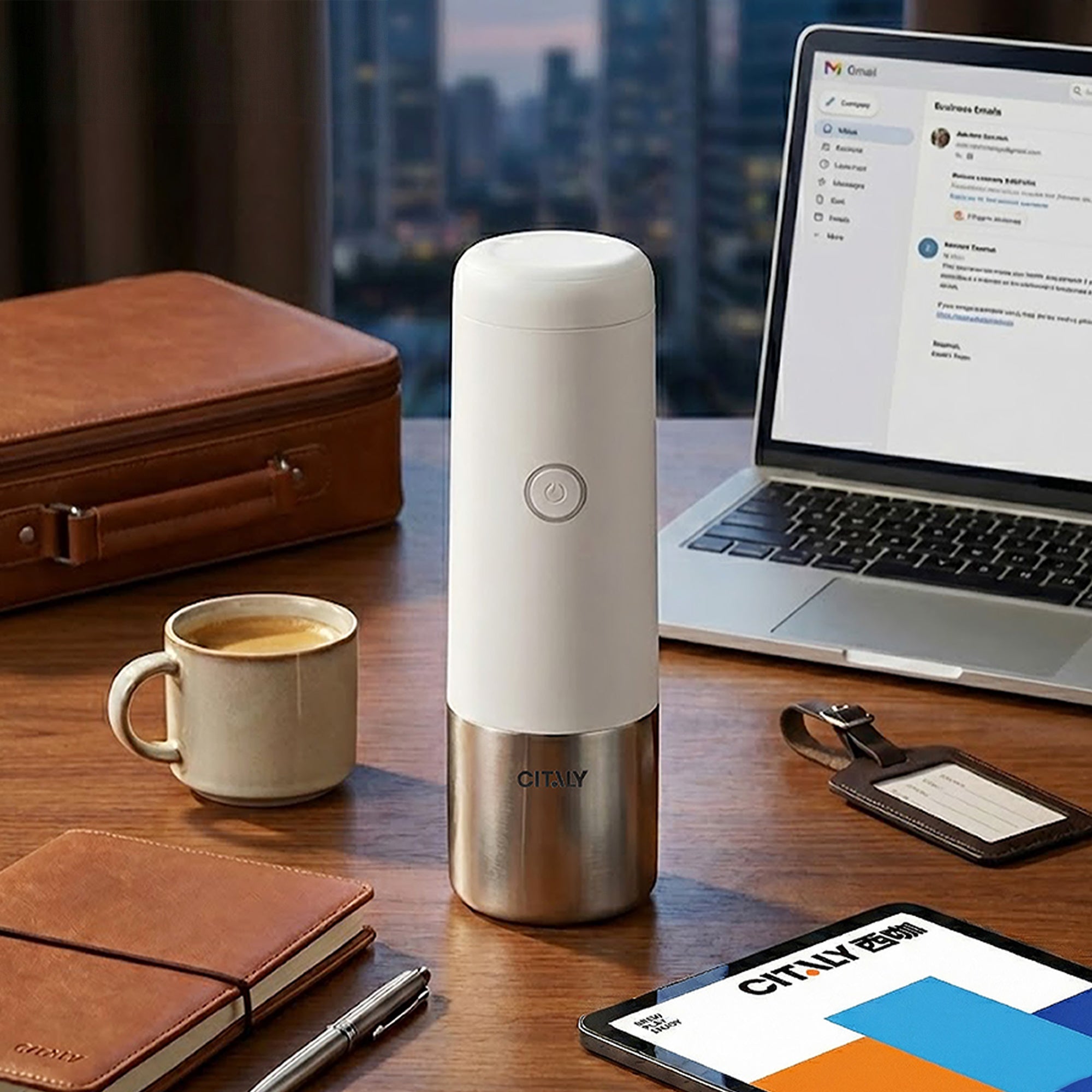 Citaly GO-1 Portable Espresso Machine, Fast Self-Heating, PD 3.0 Fast Charge, 3*2500mAh, Capsule & Ground Coffee Compatible