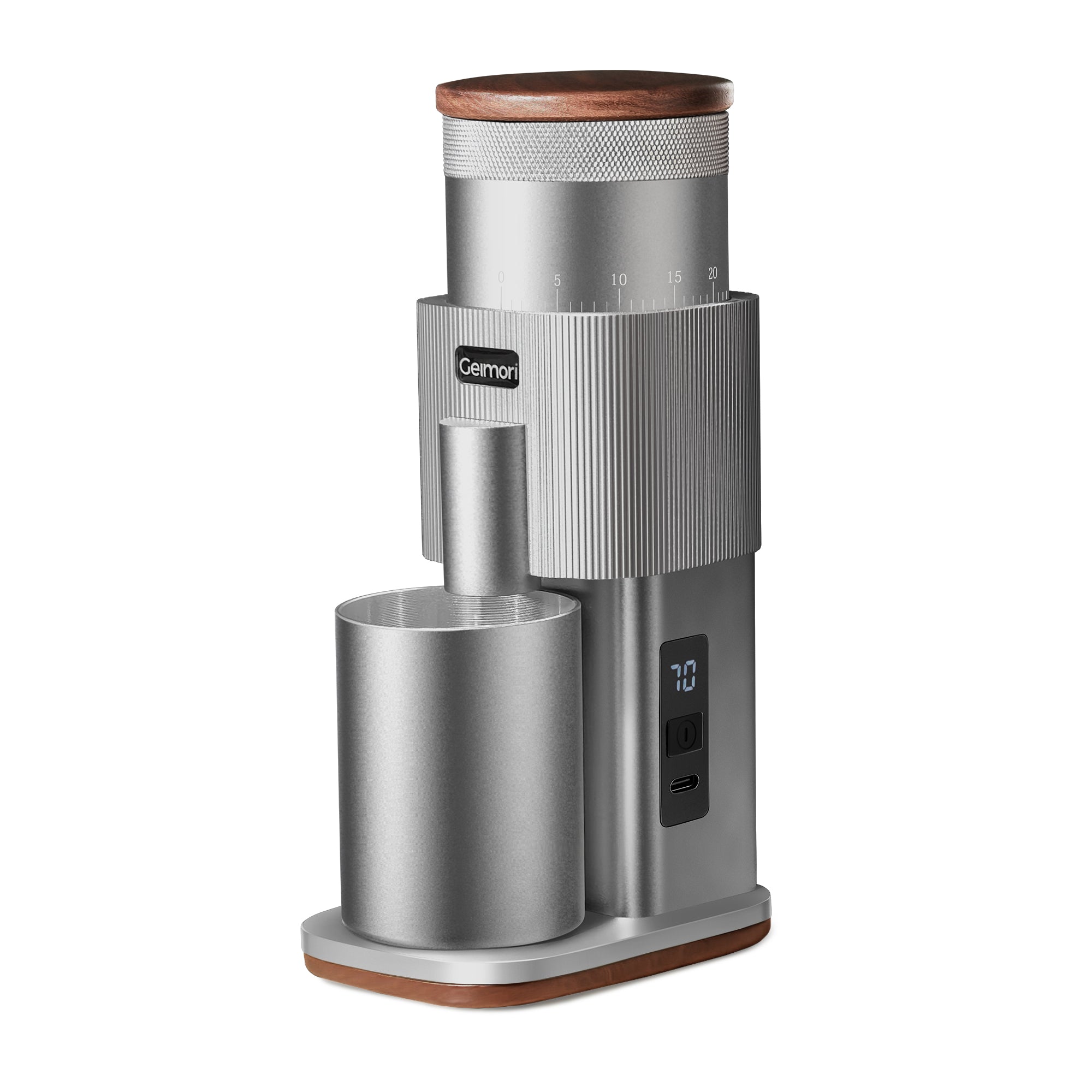 Geimori T38-The True Pro Grade Portable Coffee Grinder with 38mm Conical Burrs, 3600mAh Batteries, Stepless Grind Settings