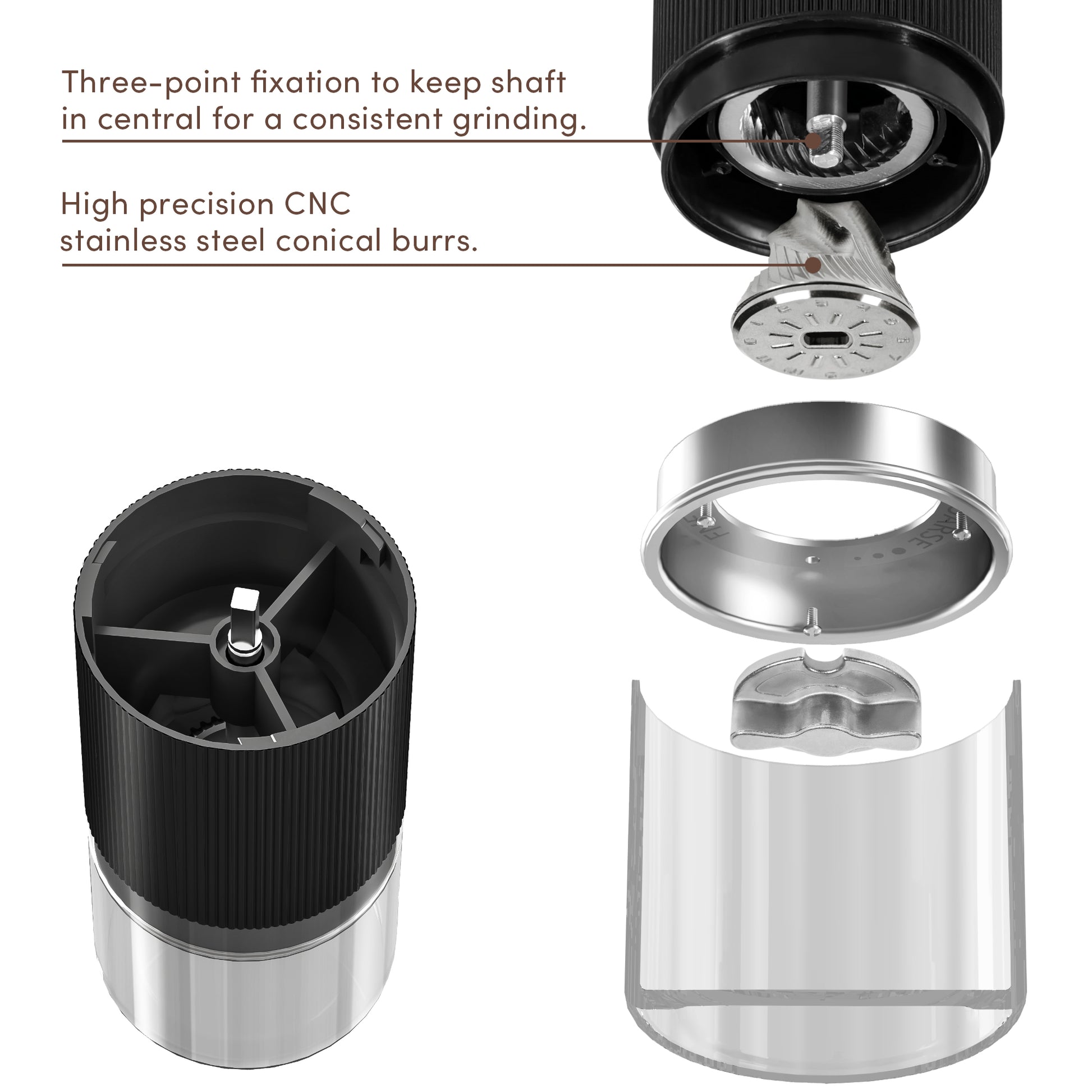 Coffee grinders rechargeable coffee grinder mill portable 5 speed electric  coffee bean pepper coffee grinders