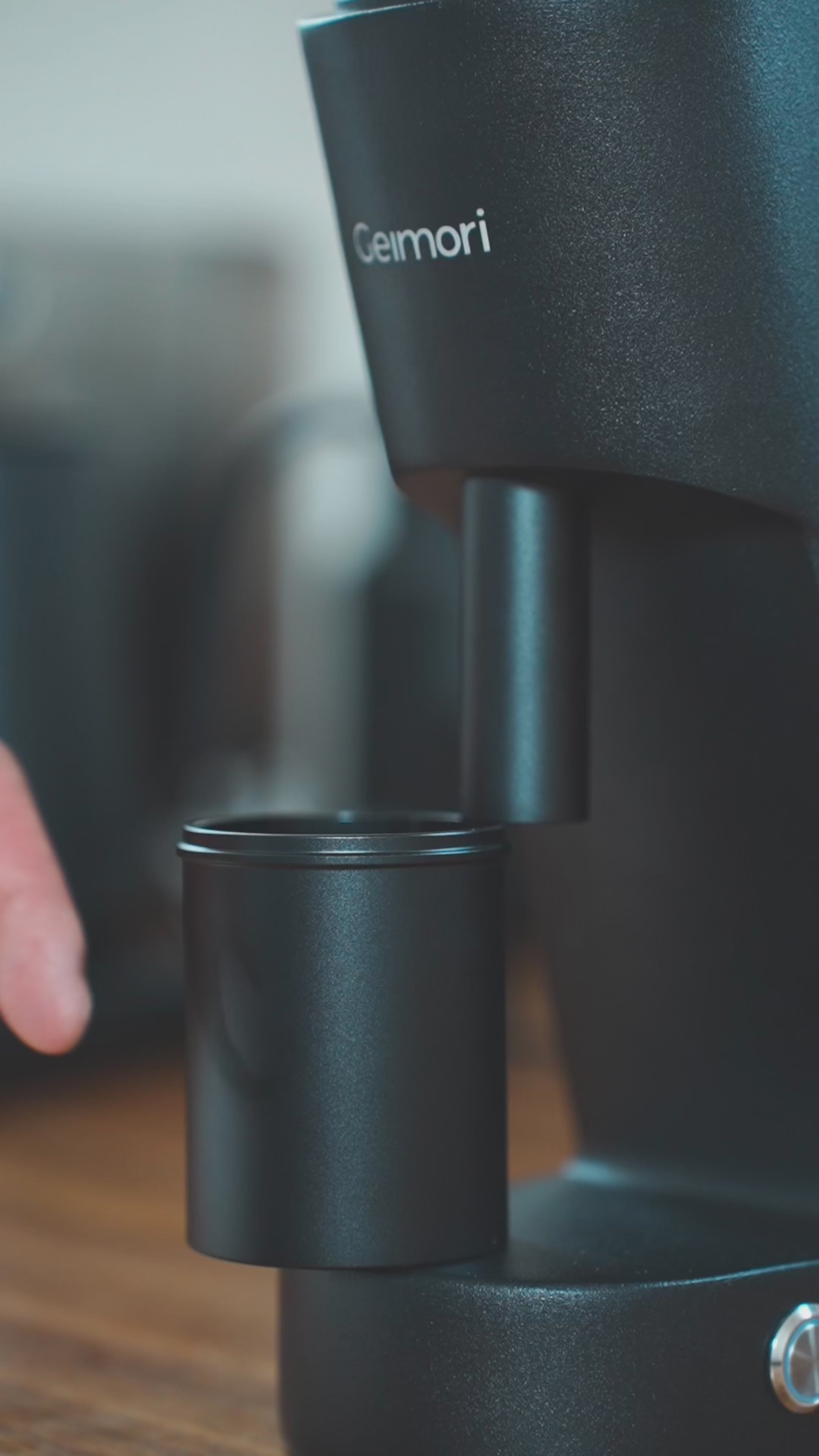 Geimori GU38 Single Dose Coffee Grinder, Electric Burr Coffee Grinder with 38mm Conical Burrs, Stepless Adjustment, Zero Retention