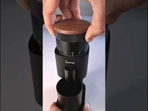 Geimori T38-The True Pro Grade Portable Coffee Grinder with 38mm Conical Burrs, 3600mAh Batteries, Stepless Grind Settings