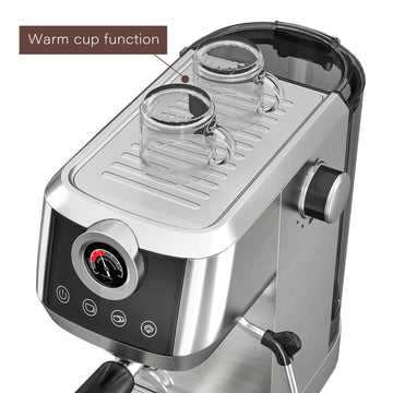 Wirsh coffee machine with warm cup function