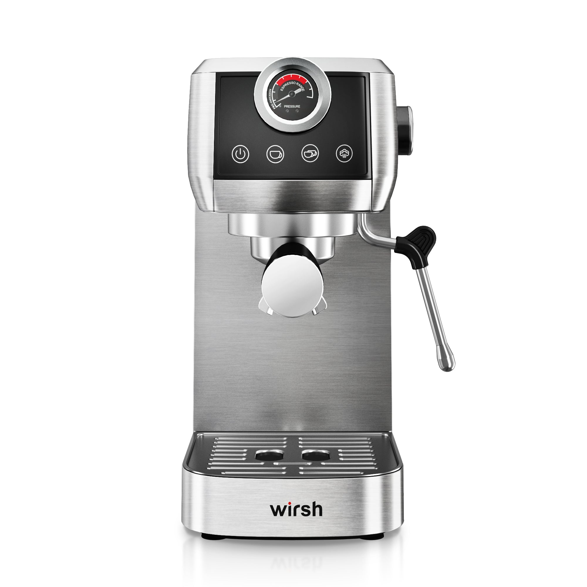  wirsh Espresso Machine, 20 Bar Espresso Maker with Plastic Free  Portafitler and Steamer for Latte and Cappuccino,Expresso Coffee Machine  with Pressure Gauge,Touch Screen (Home Barista Plus): Home & Kitchen