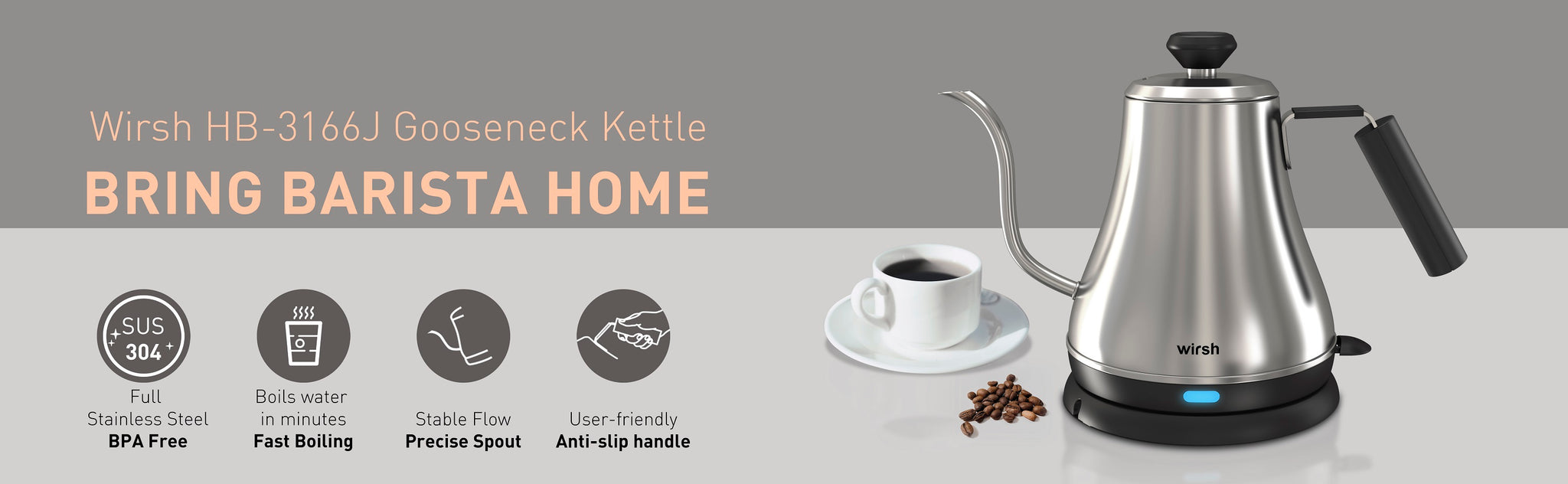 Stovetop Gooseneck Kettle – Death Wish Coffee Company
