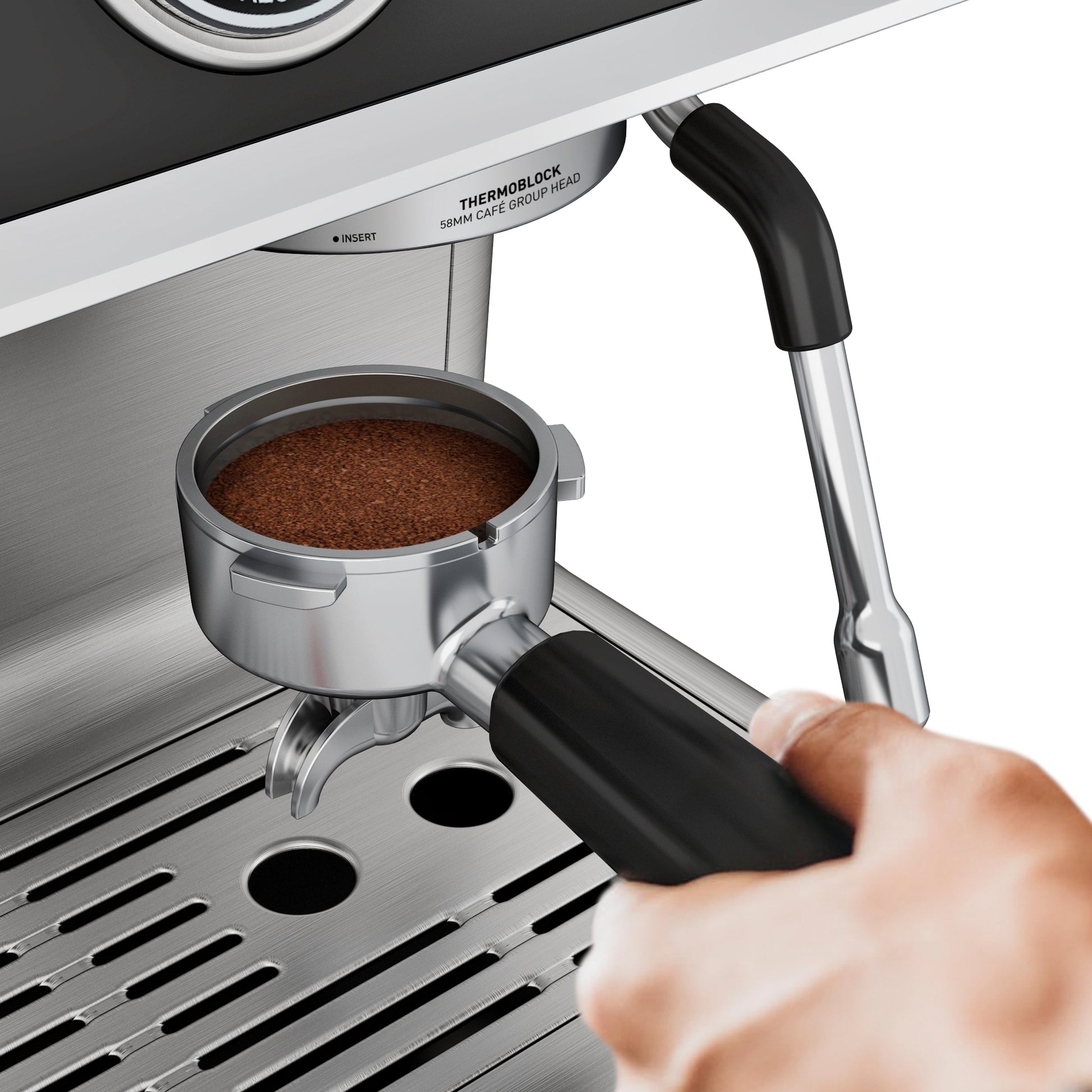 <img src="espresso machine.jpg" alt="wirsh espresso machine 58mm portafilter"/>